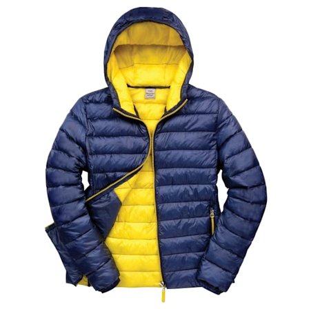 Result Urban Mens Snow Bird Padded Jacket S Navy/Yellow