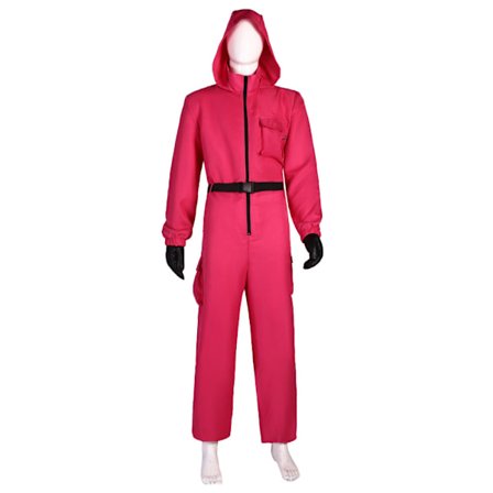 Xbi- Dali rød jumpsuit cosplay seddelhus La Casa de Papel cosplay maske kostyme