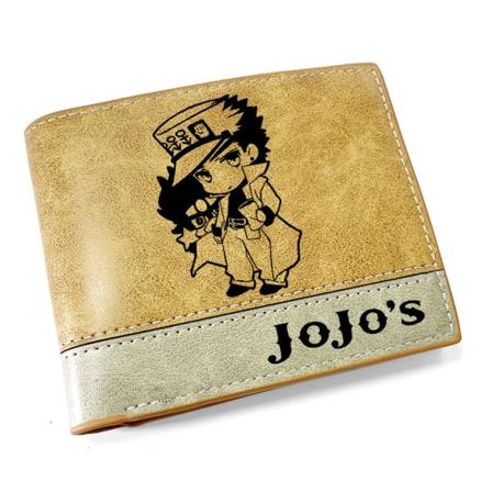 Jojo's Bizarre Adventure Anime Plånbok Bifold Kortplånbok Plånbok med Myntficka