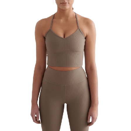 aim'n Ribbed Performance Bralette Träningskläder Dam Brun S