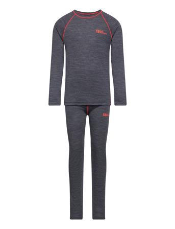 Merino Baselayer Set K Base Layers Base Layer Sets Blå Jack Wolfskin*Betinget Tilbud