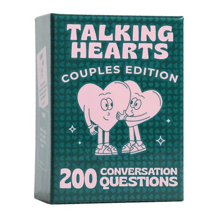 Talking Hearts Samtalekort Par Samtale 200 Spørgsmål Kortspil til Date Nights Eventyr (LGL)