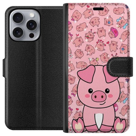 Kompatibelt Plånboksfodral till Apple Apple iPhone 16 Pro Max Kawaii Rosa Gris Söt Anime