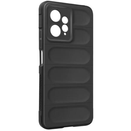 Etui til Xiaomi Redmi Note 12 4G Silikone Soft Gel Robust og stødsikker sort Svart