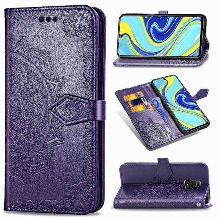Mandala Xiaomi Redmi Note 9 Pro Max / 9 Pro / 9s Flip Fodral - Lila