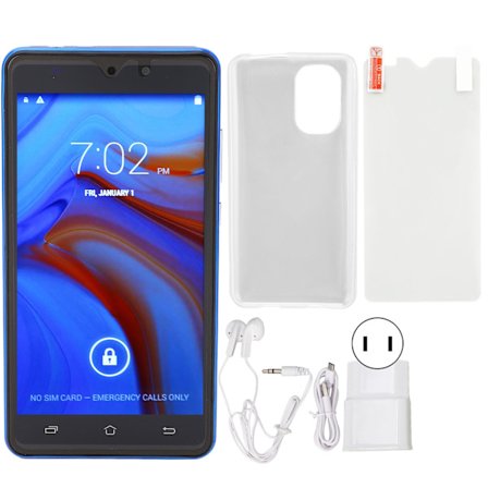 5,5 tums smartphone 2 GB RAM 16 GB lagring Octa Core Dual SIM Olåst Android 11 2320x1280 Display 2,4G 5G WiFi 100-240V