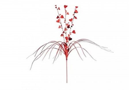 Dekorationsfjäder - hjärtan