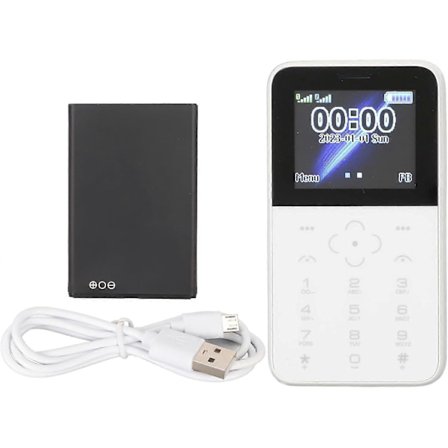 Dual SIM Mobiltelefon med Store Knapper til Ældre Studerende, 1,8 Tommer Skærm, 2G GSM, 1.400 MAh Batteri med Forældrekontrol, Ingen Spil