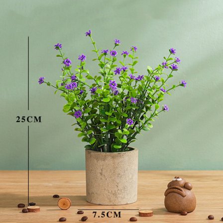 Konstgjorda krukväxter mini konstgjorda växter krukor 1 styck