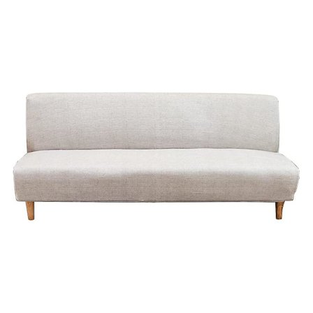 Sofaovertrekk uten armlener, stretch armløs sofaoverkast 2-seters sofaovertrekk