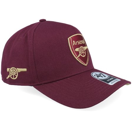 47 Brand - Football Rød adjustable Caps - Hatstore Exclusive x Arsenal Epl- Sure Shot 47 Mvp Dt Dark Maroon A-frame Adjustable @ Hatstore