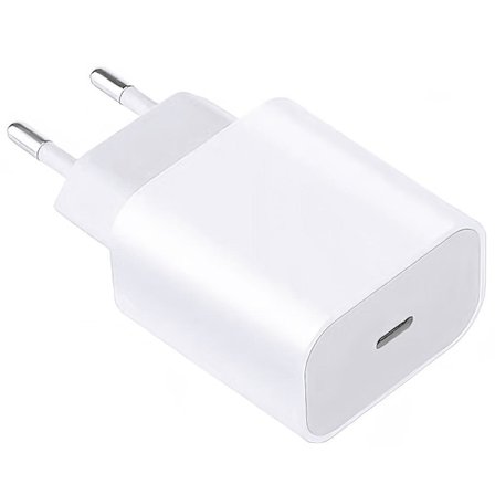 Oplader til iPhone - Strømadapter - 20W USB-C - Hurtig Oplader Whi