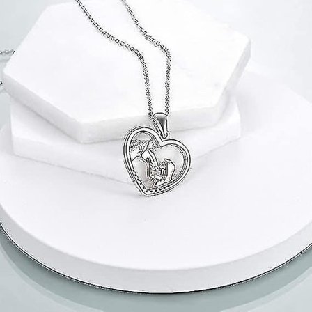 Pige-Hest Halskæde Sterling Sølv Hest Smykker Gave