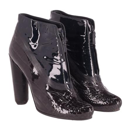 Louis Vuitton Vintage, High Heel Ankle Boots Zwart, Dames, Maat:39 EU