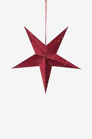 Jotex - Samt+Kette Rot - Kaufe Adventssterne bei Jotex