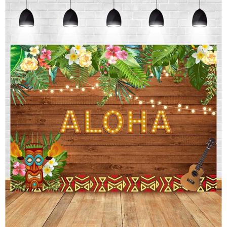 7x5ft Aloha Party Bakgrunn Sommer Tropisk Hawaiiansk Luau Blomster Tresculturskulptur Blomsterball Dekorasjon Bakgrunn Gratulerer Med Dagen Baby 