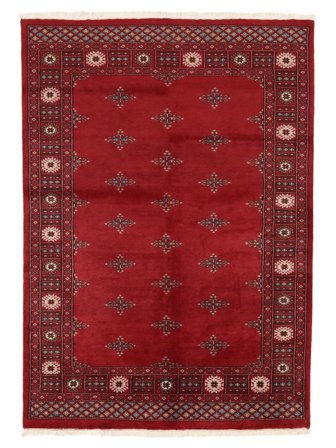 Pakistan Bokhara 3Ply Rug 140X199 Dark Red/Black Wool