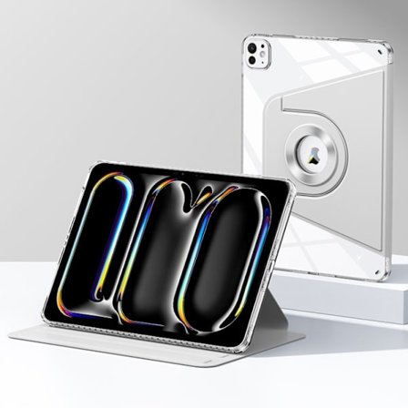 iPad Pro 13 2024 Skal i Magnetisk Delad Läderfodral