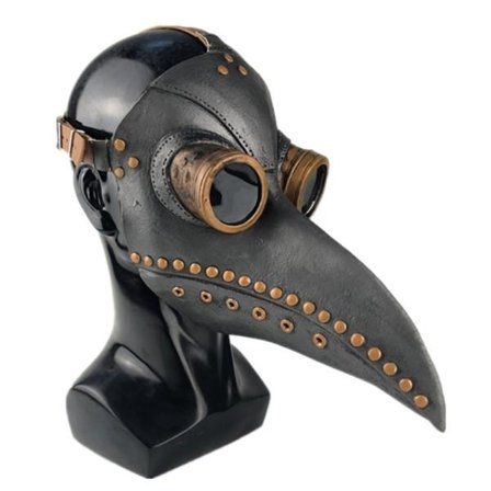 Halloween Pest Dokter Fugle Maske Lang Næse Næb Cosplay Steampunk Skæmmende Latex Maske