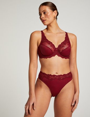 Hunkemöller Diva Hl Rio H - Burgundy - S