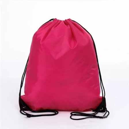 Gymnastikpåse - Med dragsko - 12 liter - Mörkrosa