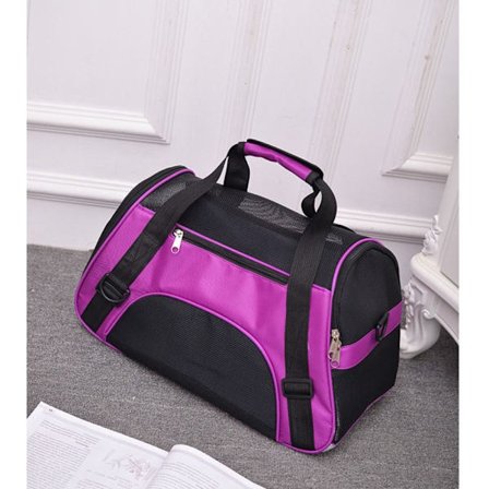 Pet Bärväska Vikbar Hund Katt Resväskor LILA