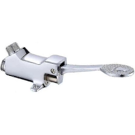 Fotbetjent kran - Gulvmontert enkel messingpedalventil f26