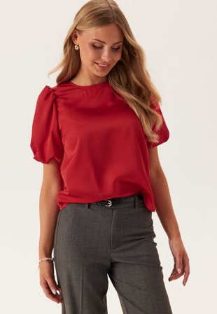 VILA-Viellette 2/4 SATIN PUFF TOP S-42