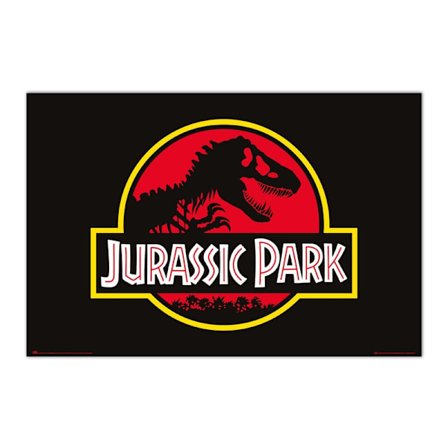 Jurassic Park -elokuvajuliste, vintage-design, 24x36 tuumaa