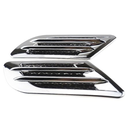 2 stk. Bil Luftinntak Dekorasjon Simulering Hai Falsk Side Luftventil Dekorasjonslist