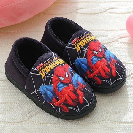 Lasten puuvillakuviolliset tossut Muodikkaat luistamattomat lämpimät kengät olohuoneeseen