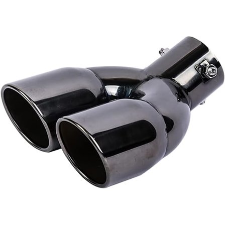 Avgasrör, 76 mm diameter bil avgasrör dubbla avgasrör ut