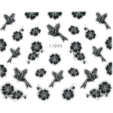 Vanddekaler - Sort tema - TJ040 - Til negle