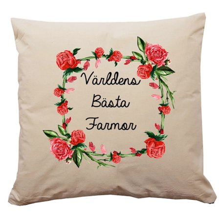 Världens bästa Farmor kuddfodral kudde
