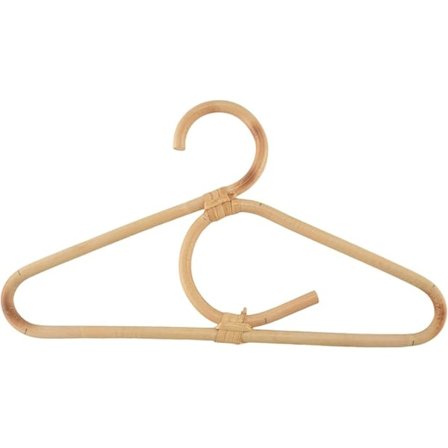 Kleshenger i rottingstil, klesorganisator for barn, barnehenger, dekorasjonshenger for barnerom for klær