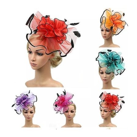 Fascinator Hat Alice Band Bröllop, Damdag, Royal