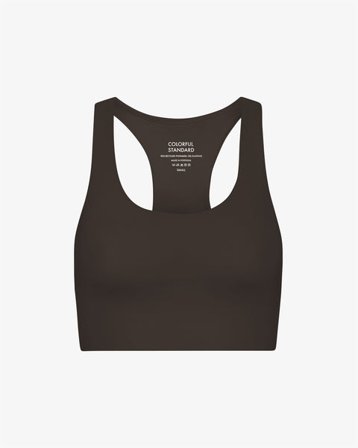 Active Cropped Bra - Coffee Brown - Female - XL
