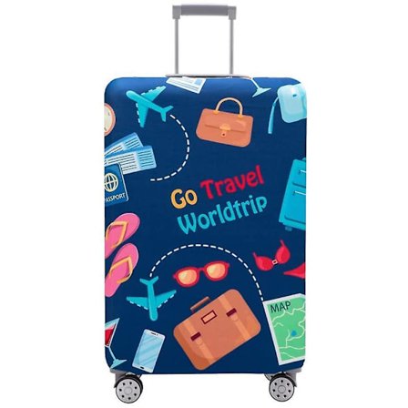 Luggage Cover Washable Suitcase Protector Anti-scratch Suitcase Cover Fits 18-32 Inch(autumn Leaves, S)