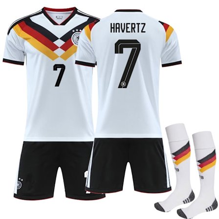 2026 VM Tyskland Hemma Barn Vuxen Fotbollströja med Strumpor