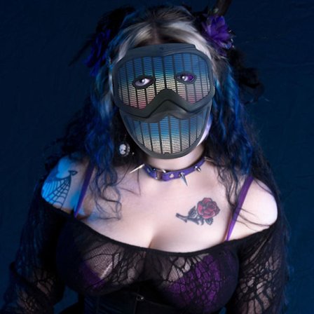 Halloween Decorations Led Mask Glödande Mask Cool Nattglödande Skräck Fest Maskerad Dj Kostym Fest Halloween Mask