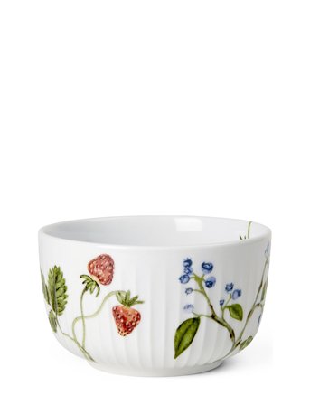 Kähler Hammershøi Summer Skål Ø12 Cm Sommerbær - White - Ø 12 CM