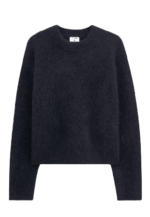 Filippa K Fluffy Sweater Stickat Dam Svart S