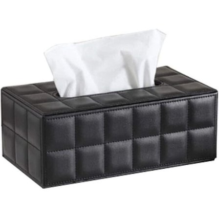 Serviettboks, toalettpapirboks, håndkleboks, oppbevaringsstativ for hjemmet, svart