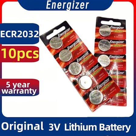 10-100st CR2032 3v batteri 100% original Cr 2032 DL2032 BR2032 5004LC knappcell 3v litiumbatteri 2032 för klockleksaker
