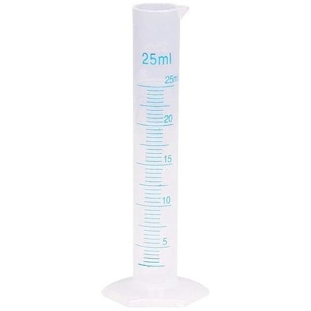 Laboratoriegradueret Cylinder Plastik Gradueret Rør Værktøj (25ml)