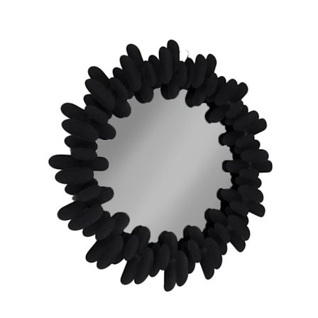 Thorn-peili musta 86x4.5x86cm