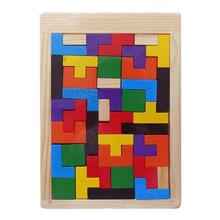IQ-puslespill / leketøy for barn - Trespill flerfarget