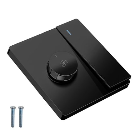 220V Universal Takfläkt Hastighetskontroll Väggknapp Dimmer Switch Steglösa växlar Fläkthastighetsjustering