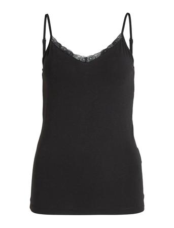 Vidaisy Lace Singlet - Noos Black Vila
