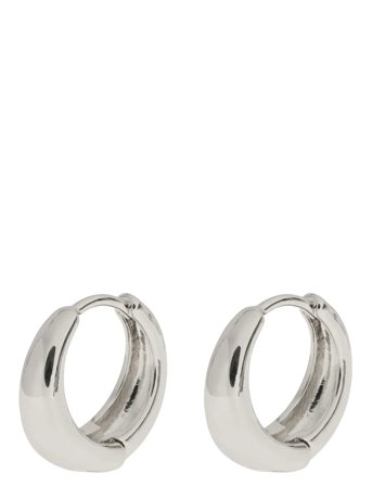 Timi of Sweden Faye - Classic Wide Hoop Earrings - Silver - ONE SIZE
